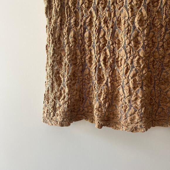 Y2k Vintage Wet Seal Stretch Lace Fairy Tank Nude Medium - Picture 3 of 4